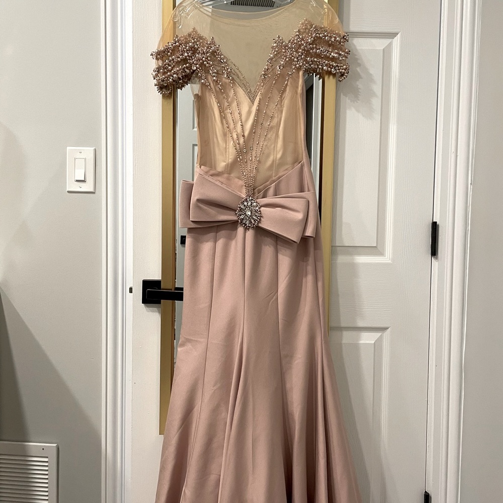Tarik Ediz Pink Open Back Dress